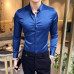 2023 Men's Shirt Long Sleeve Casual Fit Men's Dress Shirt Solid Formal Home