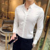 2023 Men's Shirt Long Sleeve Casual Fit Men's Dress Shirt Solid Formal Home