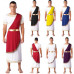 Men Toga Greek God Costume Short Sleeve Roman Cosplay Robe Toga Roman Costume