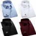 Mens Dress Shirts Luxury French Cuff With Cufflinks Business Formal Shirts Tops