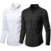 Men Classic Fit Long-Sleeve Wrinkle Resistant Button Down Premium Dress Shirt