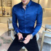 2023 Men's Shirt Long Sleeve Casual Fit Men's Dress Shirt Solid Formal Home