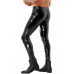 Mens Faux Leather Zipper Crotch Skinny Pants Motor Biker Tight Leggings Clubwear