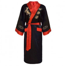 Kimono bathrobe double-sided home suit embroidered dragon pajamas