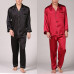 Men Silk Like Shirt and Pants Pyjama Pajamas Suit Dressing Gown Loungewear