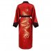 Kimono bathrobe double-sided home suit embroidered dragon pajamas