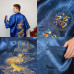 Silky Satin Robe Traditional Embroidery Dragon Kimono Bath Gown Loose Bathrobes