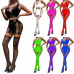 Women's Sexy Babydolls Thigh High Stockings Lingerie Set Sleeveless Nightwear 