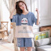 Cartoon Short Sleeve Pajamas Women Summer Pajamas Set Nightwear Pyjamas Homewear