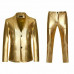 Men's Shiny 2 Pieces Suits Blazer Pants Party DJ NightClub Dress Tuxedo Suit new