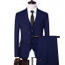 2023 men 3 piece dress suit suit/men's solid color jacket trousers vest