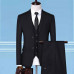 2023 men 3 piece dress suit suit/men's solid color jacket trousers vest